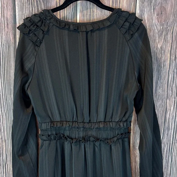 Mikarose Black Long-Sleeve Ruffle Tiered Dress - Picture 6 of 9